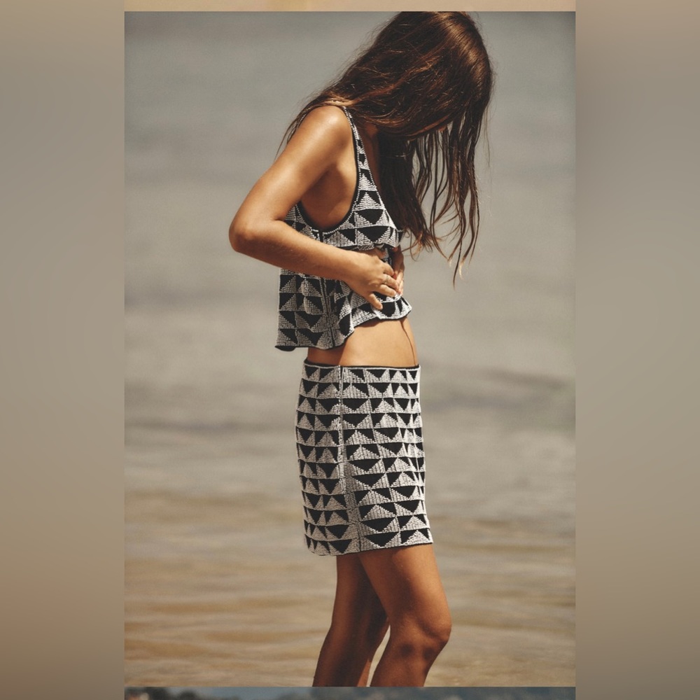Zara Beaded Mini Skirt